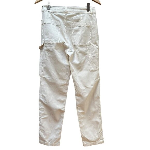 American Eagle‎ Stretch Cream Cargo Pants Lagenlook Boho Women's Size 2 - Picture 5 of 9